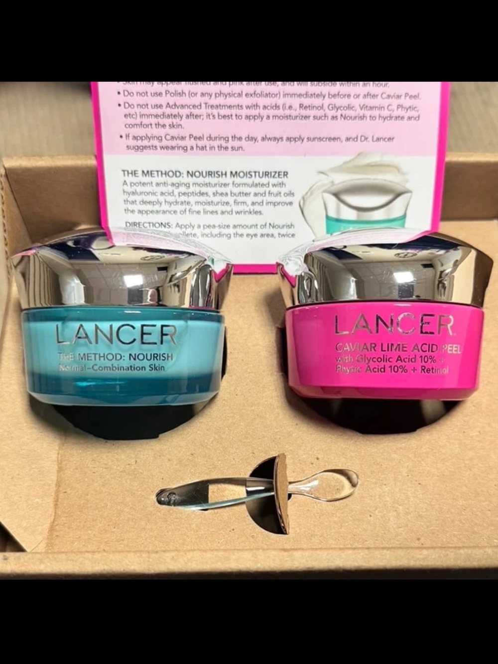 LANCER Skincare Duo — The Method Nourish Moisturizer & Caviar Lime Acid Peel